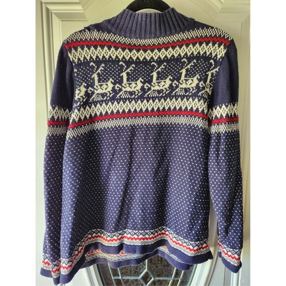 Ltd Ed. CJ Banks Hand Embroidered 2010 Sweater Holiday Winter Christmas Size 1X - Picture 2 of 6